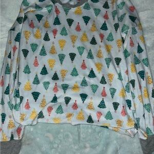 Cuddl Duds Colorful Tree Print Shirt